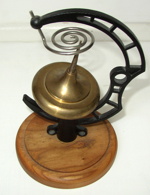 Spinning Top Device. Shows gyroscopic forces